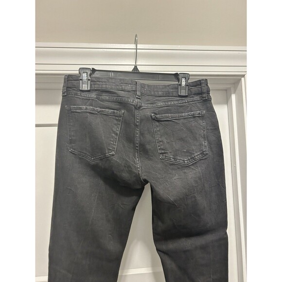 Zara Women’s Premium Denim Collection Black Jeans Size 10 Stretchy Distressed - Picture 6 of 8